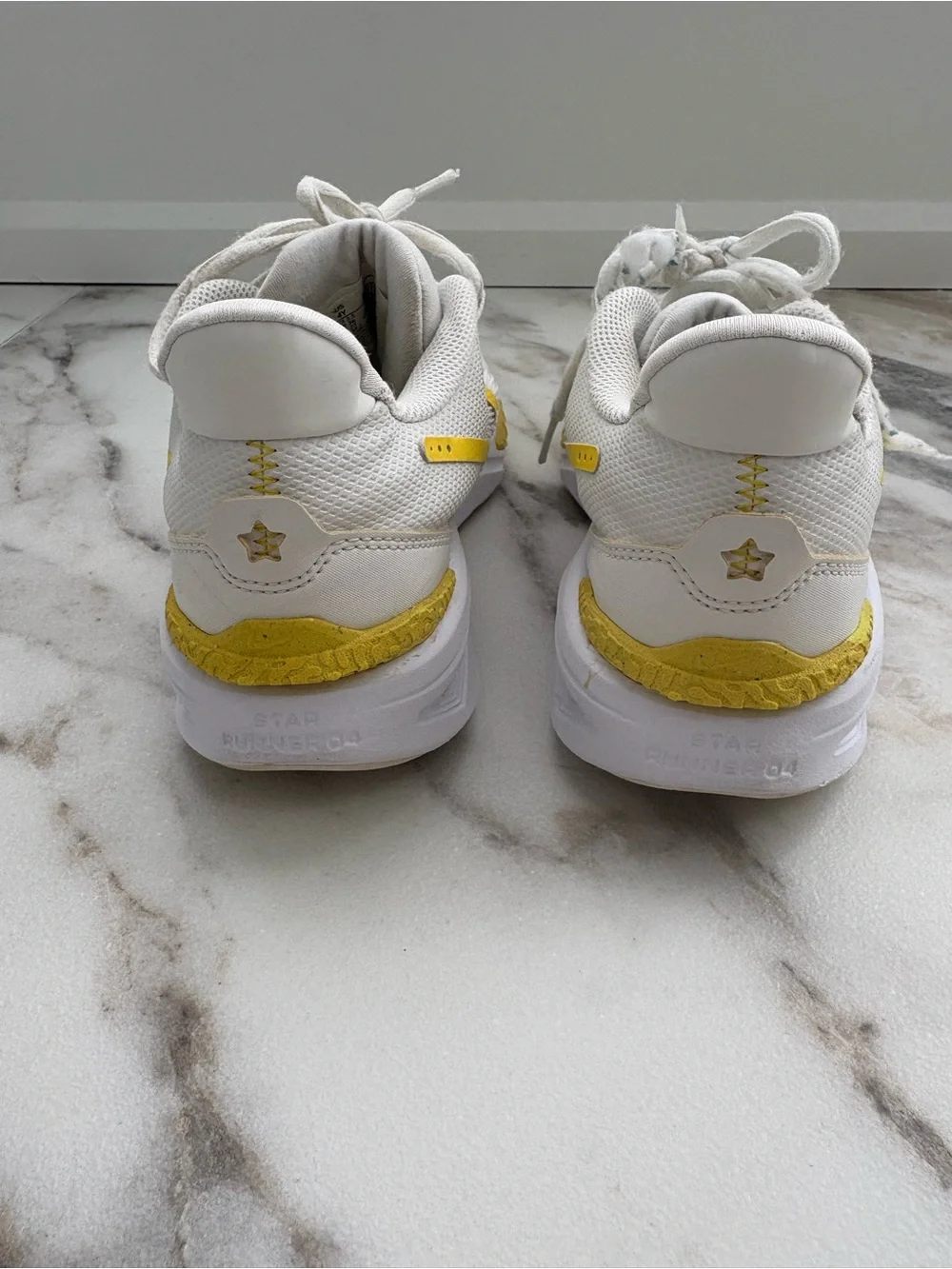 Nike Star Runner 4 NN Summit White Opti Yellow Sneakers | Youth 4Y - Picture 8 of 15